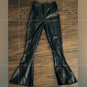misguided never worn black leather pants